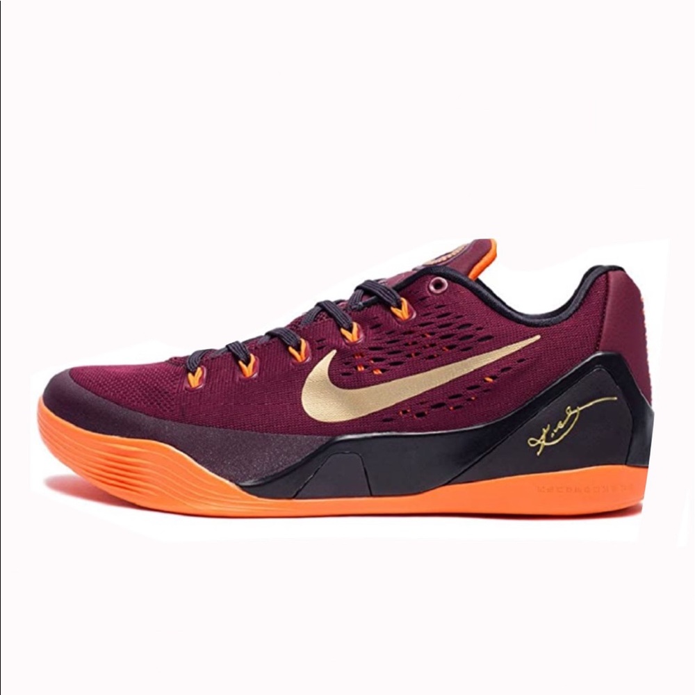 Men’s Kobe IX (9) Deep Garnet Metallic Gold (7)